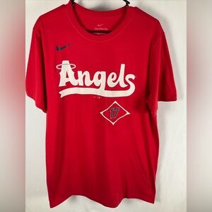 Nike Shohei Ohtani Men’s Red‎ Medium Angels Short Sleeve T Shirt New With Tags